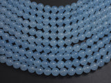 Jade - Aqua Blue, 8mm Round-BeadBasic