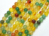 Rainbow Agate Beads, Round, 8mm, 15.5 Inch-BeadBasic