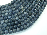 Blue Sponge Coral Beads, 8mm Round Beads