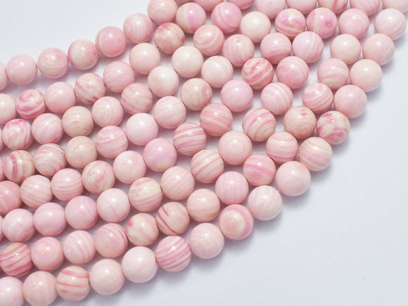 Pink Queen Conch Shell 8mm Round-BeadBasic