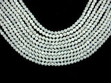 White Moonstone Beads, 4mm Round Beads