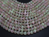 Selenite - Peach & Yellow, 8mm (8.5mm)-BeadBasic