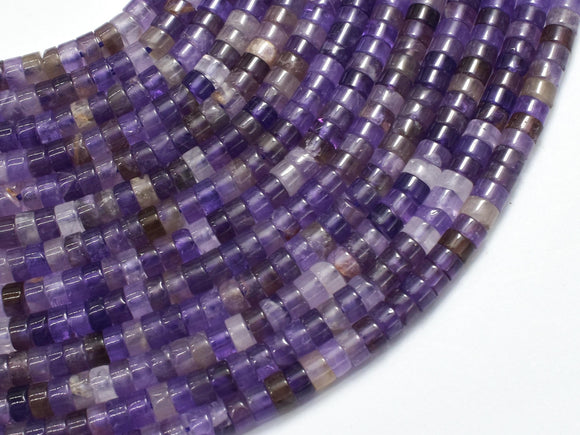 Amethyst, Approx. 2x4mm, Heishi Disc-BeadBasic