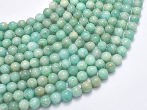 Russian Amazonite Beads, 6mm (6.8mm) Round-BeadBasic