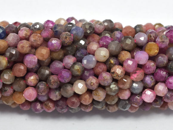 Ruby Sapphire Beads, 3.5mm, Micro Faceted-BeadBasic