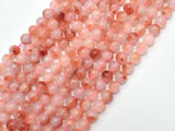 Jade - Peach White 6mm (6.3mm) Round-BeadBasic