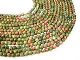Unakite, 6mm (6.8mm) Round Beads
