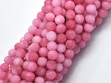 Matte Jade - Pink, 6mm Round-BeadBasic