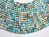 Jade - Blue & Orange, 6mm (6.5mm) Round-BeadBasic
