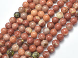 Spicy Jasper Beads, Plum Blossom Jasper, Round, 8mm-BeadBasic