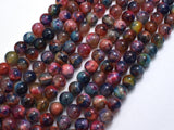 Agate - Multi Color, 8mm Round-BeadBasic