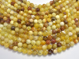 Yellow Opal, 8mm (8.5mm) Round-BeadBasic