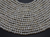 Fresh Water Pearl - White, Approx. 4-5mm Potato, 14 Inch