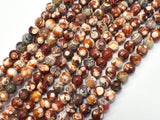 Fire Agate, Snake Skin Agate, 6mm Round, 14 Inch-BeadBasic