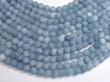 Matte Jade - Aquamarine Color, 8mm Round-BeadBasic