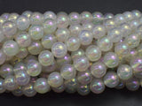 Mystic Coated White Agate, 8mm Round-BeadBasic