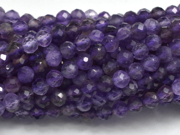 Amethyst, 4mm Micro Faceted Round