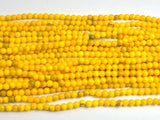 Jade - Yellow, 4mm Round-BeadBasic
