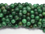 Green Mica Muscovite in Fuchsite 8mm-BeadBasic