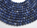 Matte Sodalite Beads, Round, 8mm