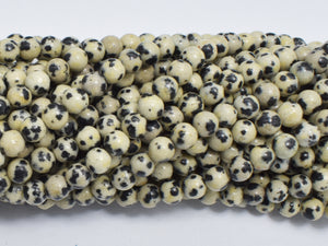 Dalmation Jasper Beads, Round, 4mm (4.8mm)-BeadBasic