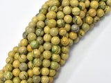 Green Muscovite 6mm Round Beads, 15 Inch