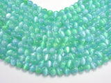 Selenite - Green & Blue, 8mm (8.5mm) Round-BeadBasic