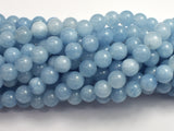 Jade - Aquamarine Light Blue 8mm Round-BeadBasic