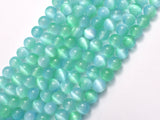 Selenite - Green & Blue, 8mm (8.5mm) Round-BeadBasic