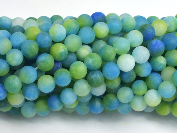 Matte Jade - Green & Blue, 6mm Round-BeadBasic