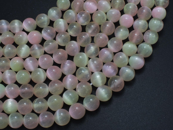 Selenite - Peach & Yellow, 8mm (8.5mm)-BeadBasic