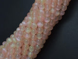 Selenite - Peach & Yellow, 6mm (6.5mm)-BeadBasic