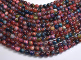 Agate - Multi Color, 8mm Round-BeadBasic