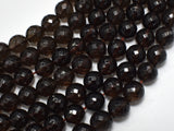 Smoky Quartz Beads, 10mm Faceted Round Beads