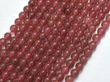 Strawberry Quartz Beads, Lepidocrocite, 6mm Round Beads-BeadBasic