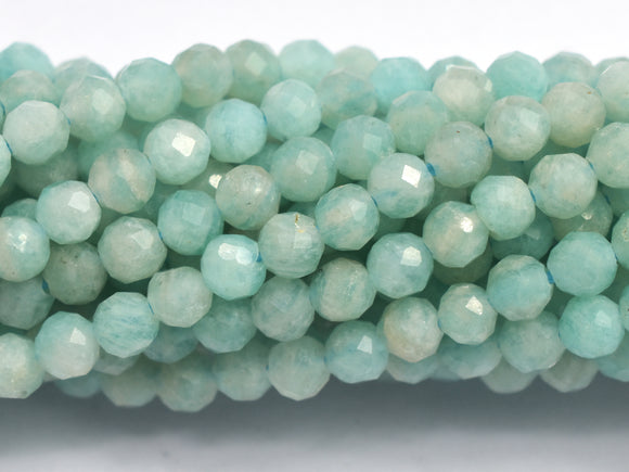 Amazonite Beads, 3mm Micro Faceted-BeadBasic