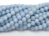 Angelite, 6mm (6.7mm) Round Beads-BeadBasic