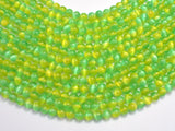 Selenite - Green & Yellow, 6mm (6.5mm)-BeadBasic