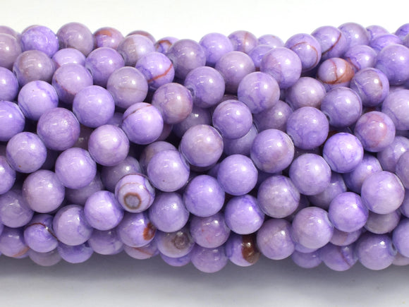 Jade - Purple, 6mm Round-BeadBasic