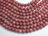 Rhodonite Beads, 10mm, Round Beads-BeadBasic