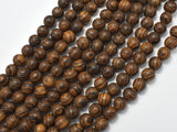 Tiger Skin Sandalwood Beads, 8mm(8.3mm) Round Beads, 33 Inch
