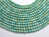 Mashan Jade - Green & Blue, 6mm (6.5mm) Round-BeadBasic