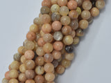 Sunstone, 8mm, Round, 15 Inch-BeadBasic