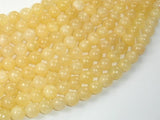 Yellow Jade Beads, Round, 8mm (8.5mm)