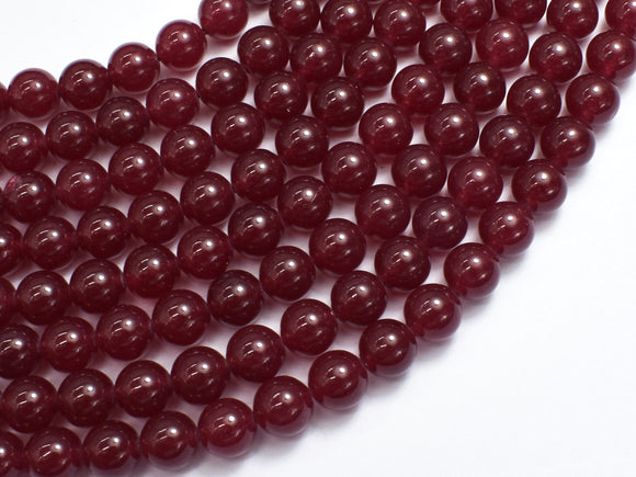 Jade Beads, Ruby, 8mm Round Beads