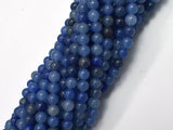 Blue Aventurine, 4mm (4.8mm) Round Beads-BeadBasic