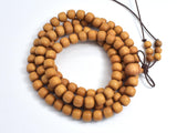 Sandalwood, 7x8mm Drum Beads, 30 Inch,