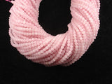 Matte Rose Quartz Beads, 4mm Round beads