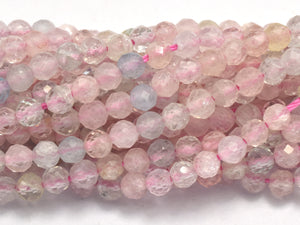 Beryl Beads, Aquamarine, Morganite, Heliodor, 3mm Micro Faceted Round-BeadBasic