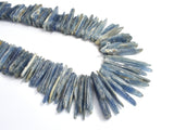 Blue Kyanite (7-12)x(16-48)mm Graduated Top Drilled Slice Stick-BeadBasic